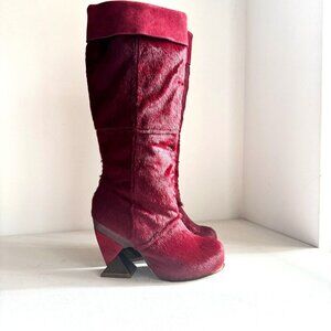 Irregular Choice Red Heeled Boots